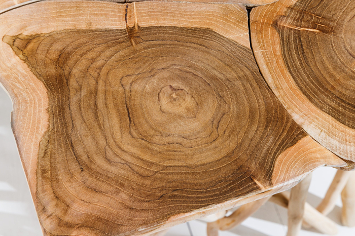 Masă laterală DRIFTWOOD 60cm lemn de tec natural [4]