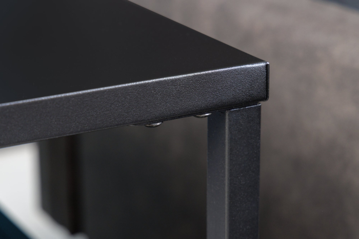 Masă laterală DURA STEEL 50cm metal vopsit negru în câmp electrostatic  [4]