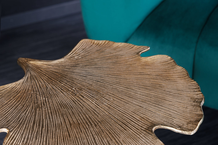 Masă laterală GINKGO LEAF 53cm aurie [5]