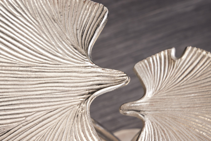 Masă laterală GINKGO LEAVES 55cm argintie [5]