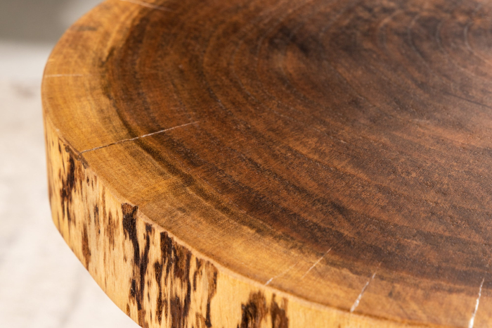 Masă laterală GOA 40cm cu blat din salcâm natural [5]