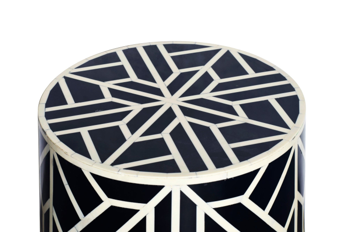 Masă laterală HARMONY NATURE 45cm alb negru [9]