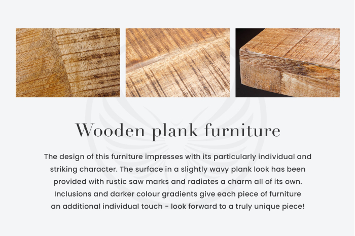 Masă laterală INFINITY HOME 60cm lemn de mango natural [8]