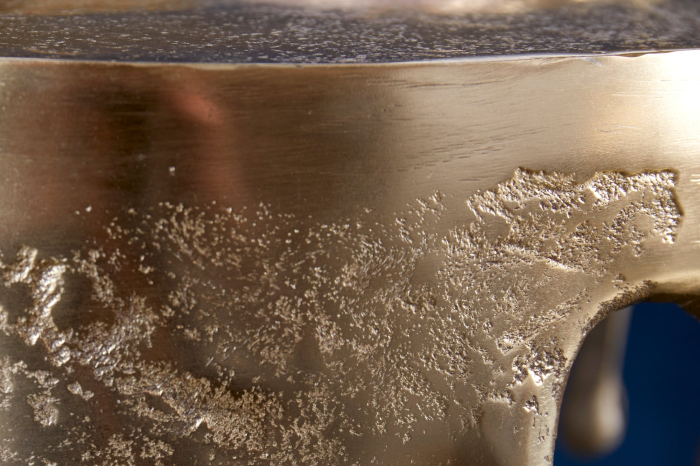 Masă laterală LIQUID LINE Ø 50cm rotundă aurie [5]