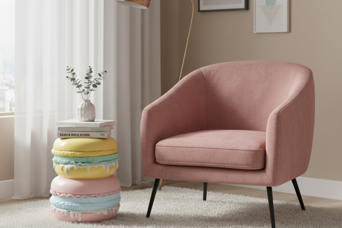 Masă laterală MACARONS 50cm din fibră de sticlă ,multicoloră. [2]