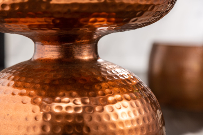 Masă laterală ORIENT 50cm cu efect de lovitură de ciocan, cupru [4]