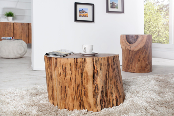 Măsuță PURE 30 cm, din lemn masiv de salcâm [3]