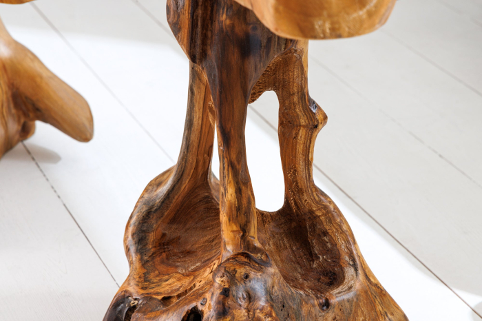 Măsuță ROOT 40 cm din lemn de tec natural [9]