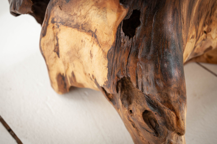 Măsuță auxiliară ROOT 40 cm din lemn masiv de tec [7]