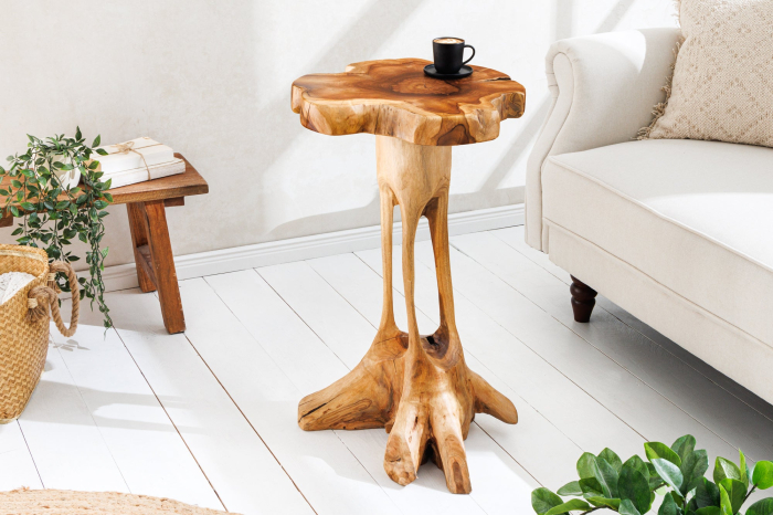 Măsuță ROOT 70 cm din lemn de tec natural [4]