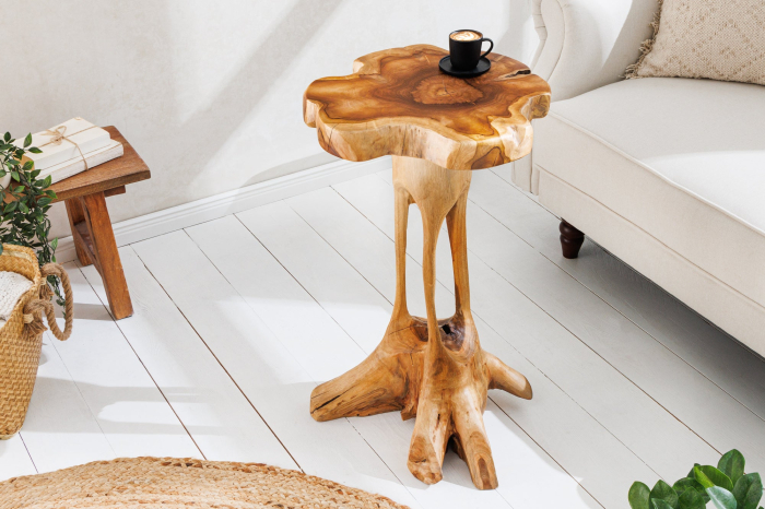 Măsuță ROOT 70 cm din lemn de tec natural [2]