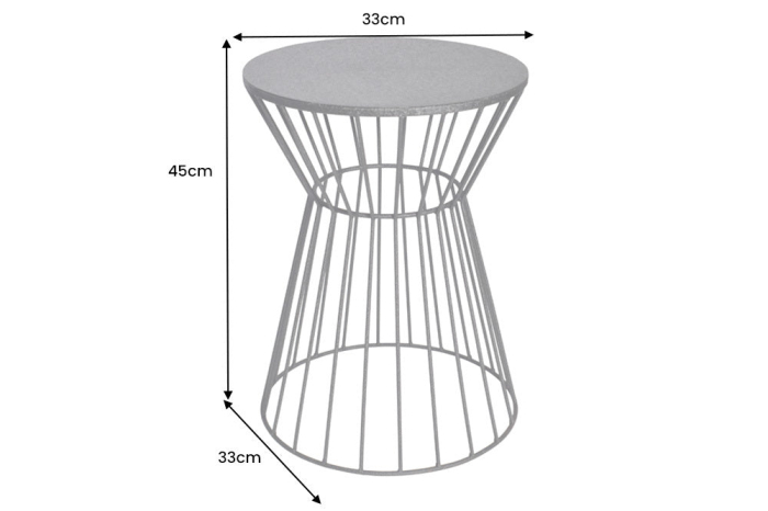 Masă laterală VARIATION 45cm metal vopsit negru în câmp electrostatic  [9]