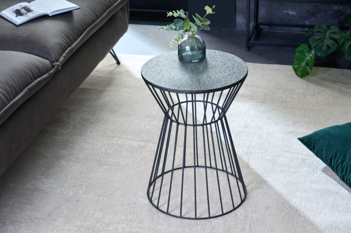 Masă laterală VARIATION 45cm metal vopsit negru în câmp electrostatic  [2]