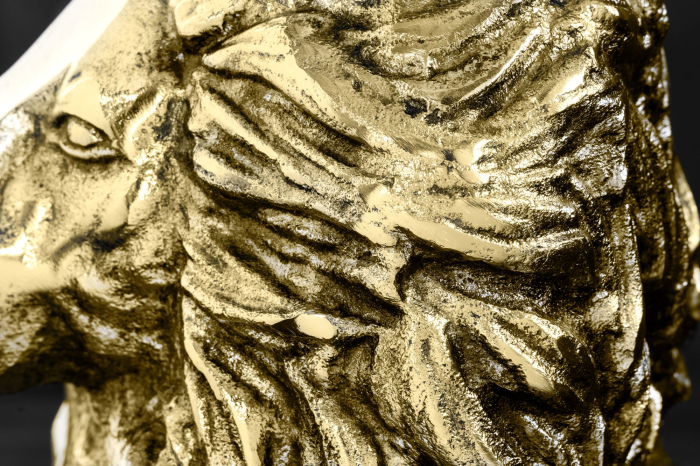 Masă laterală WILDLIFE LION 60cm auriu antic [8]