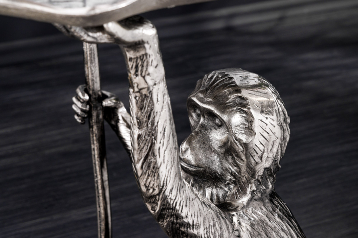 Masă laterală WILDLIFE MONKEY 55cm argintie [14]