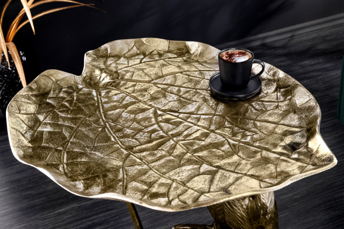 Masă laterală WILDLIFE MONKEY 55cm auriu antic [12]