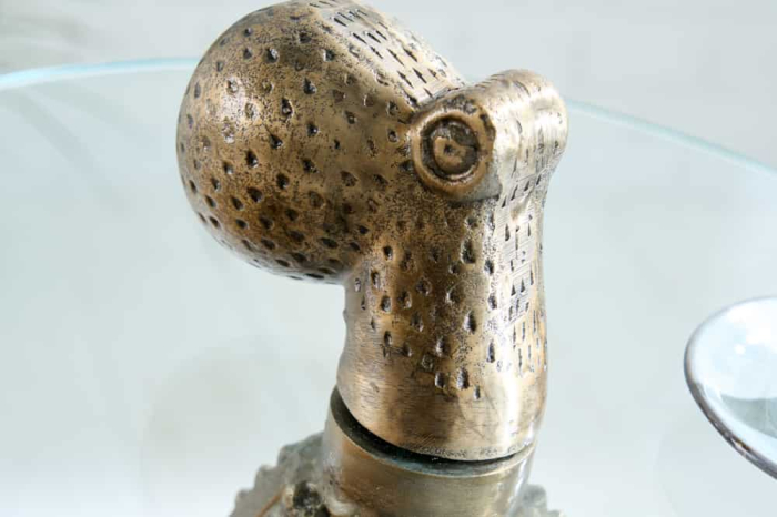 Masă laterală WILDLIFE OCTOPUS 70cm sticlă securizată 8mm [4]