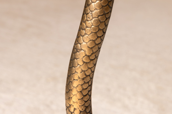 Masă laterală WILDLIFE SNAKE 60cm cupru antic [7]