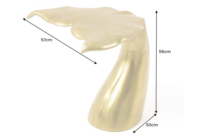 Masă laterală WILDLIFE WALFLOSSE 60cm aurie [3]