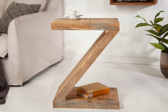 Masă laterală Z 60cm lemn de mango natural [3]