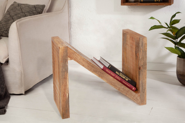 Masă laterală Z 60cm lemn de mango natural [5]