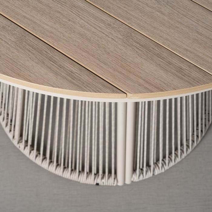 Masa de exterior polywood- rattan 100 x 100 x 75 cm [5]