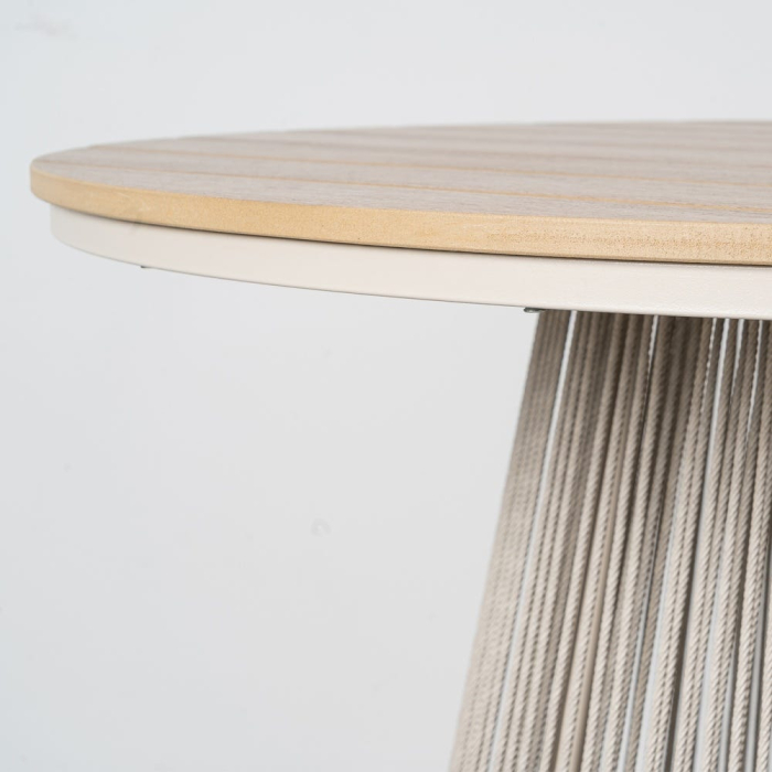 Masa de exterior polywood- rattan 100 x 100 x 75 cm [4]