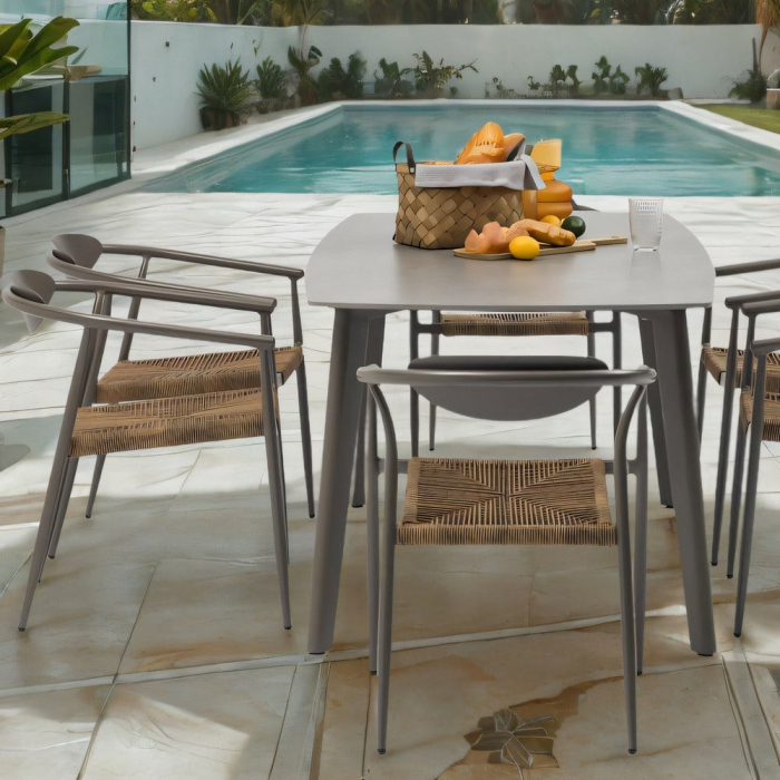 Masa de exterior Cream stone 180 x 90 x 72 cm [2]