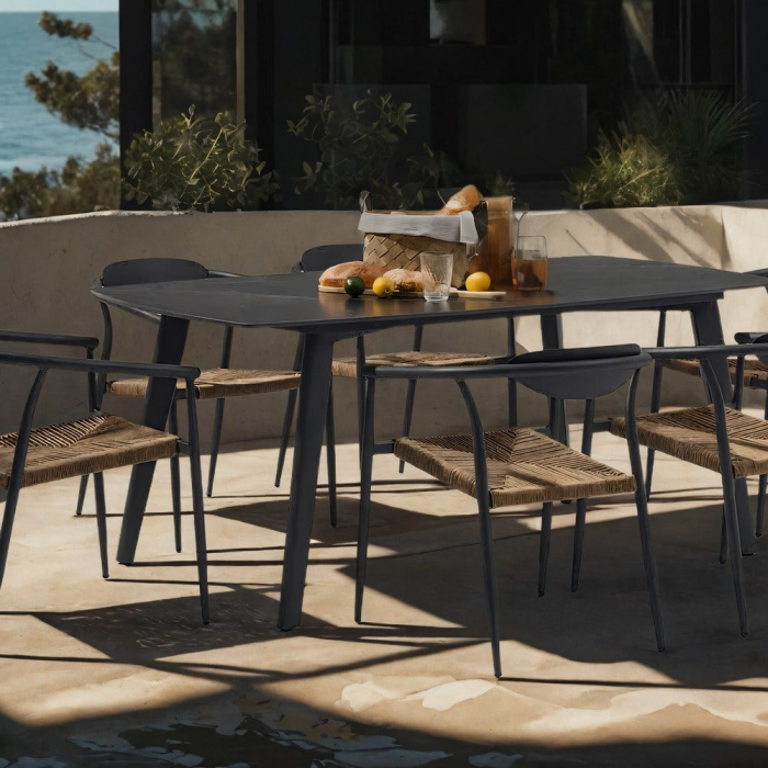 Masa de exterior Fossil stone 180 x 90 x 72 cm [4]
