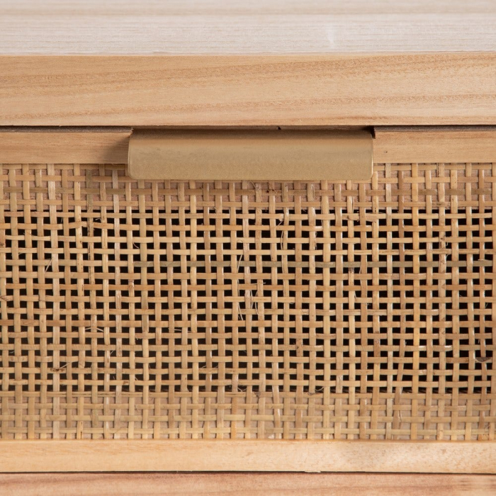 Măsuță de cafea Honey din lemn de paulownia și ratan 110 X 50 X 45 CM [6]