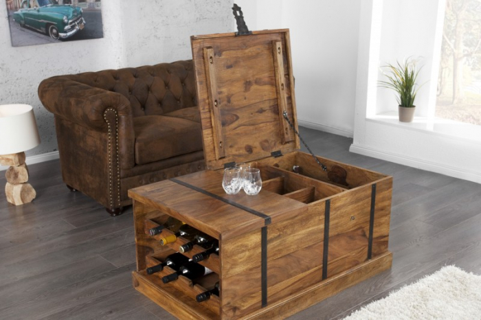 Măsuță/bar de cafea Bodega din lemn exotic sheesham [3]