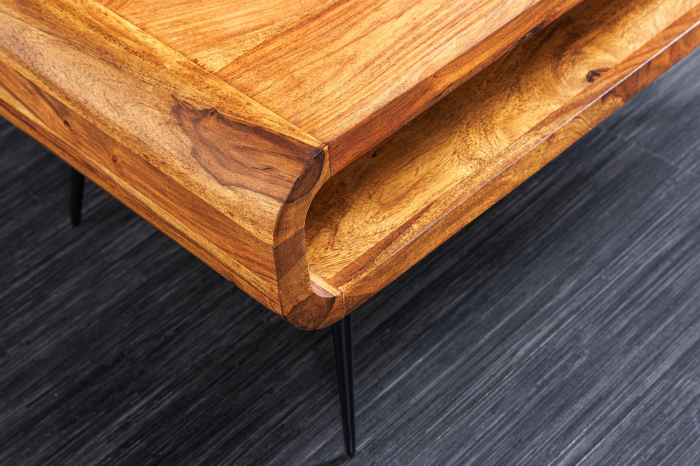 Masuta de cafea ALPHA din lemn sheesham, 90 cm [6]