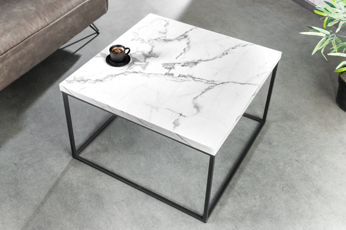 Masuta de cafea ARCHITECTURE cu aspect de marmura, 45 cm [3]