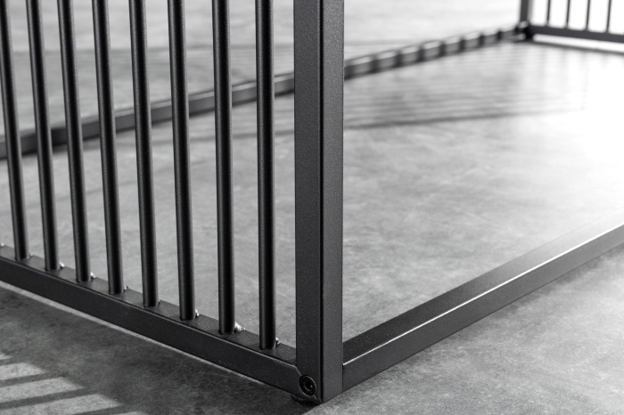 Masuta de cafea ARCHITECTURE cu aspect de marmura si geam fumuriu, 100 cm [7]