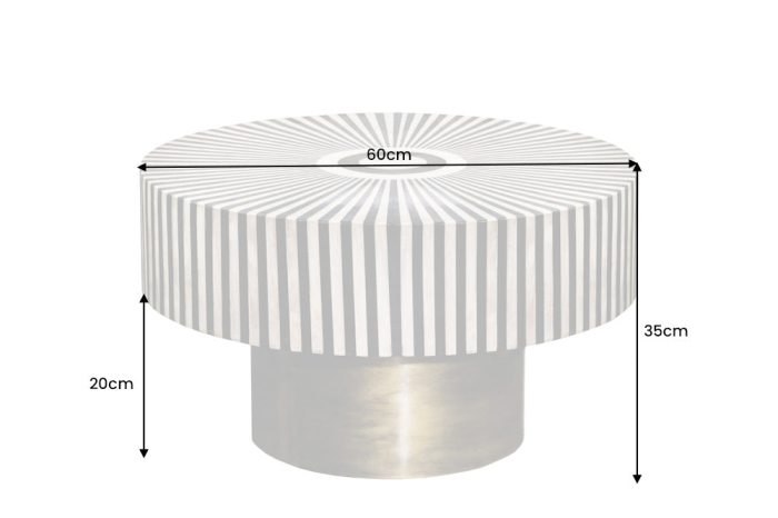 Masuta de cafea BONE INLAY, 60 cm [8]