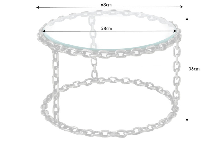 Masuta de cafea CHAIN, 65 cm [7]