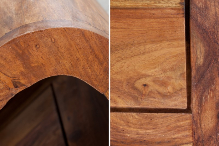 Măsuță de cafea Curved din lemn exotic sheesham [4]