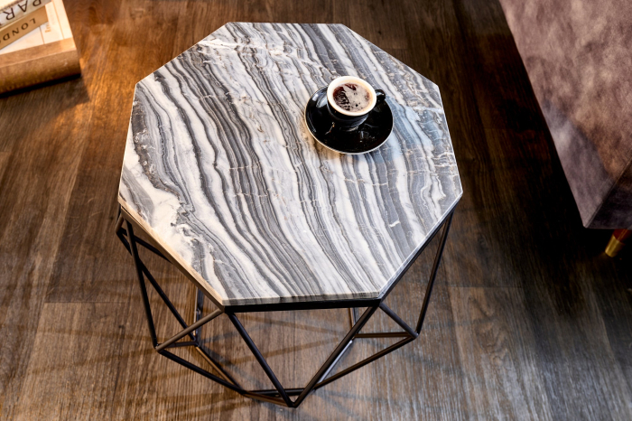 Masuta de cafea DIAMOND din marmura, 50 cm [3]