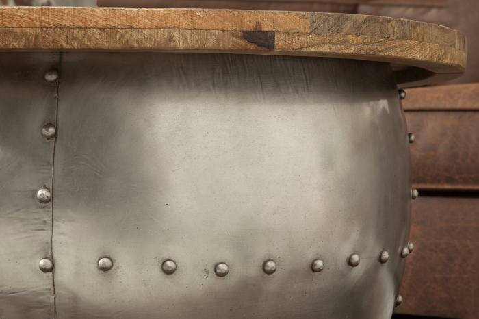 Masuta de cafea DRUMP STORAGE cu spatiu de depozitare din lemn de mango, 68 cm [8]