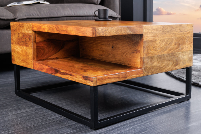 Masuta de cafea GIANT din lemn sheesham, 60 cm [4]