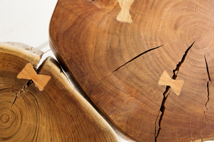 Masuta de cafea GOA din lemn masiv de salcam, 60 cm [4]