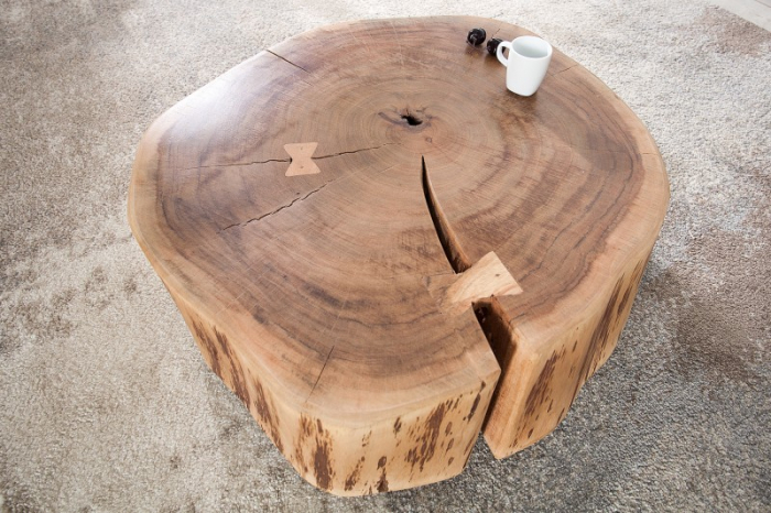 Masuta de cafea Goa din lemn de salcam , 60 cm [3]