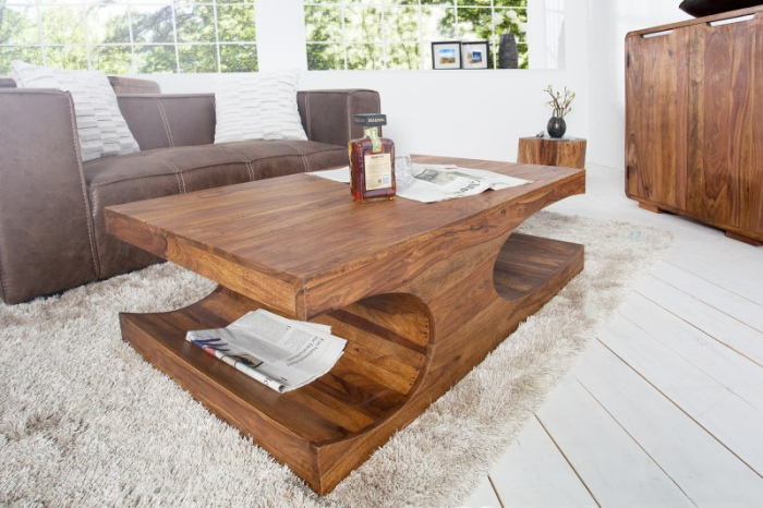 Masuta de cafea Goa din lemn de Sheesham , 118 cm [3]