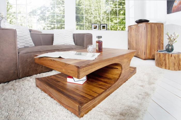 Masuta de cafea Goa din lemn de Sheesham , 118 cm [4]