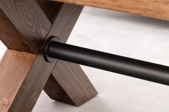 Masuta de cafea GOLIATH din lemn de pin natural, 110 cm [9]