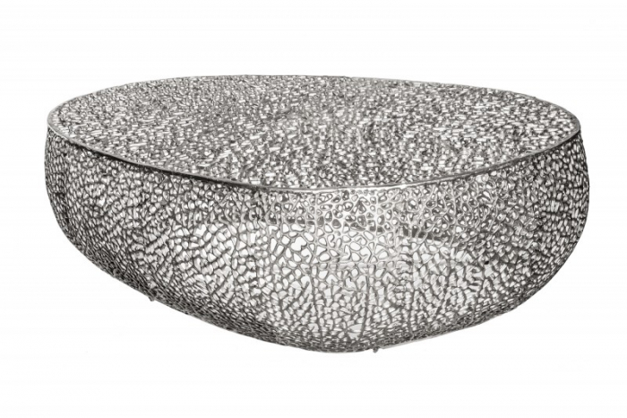 Masuta de cafea Leaf din aluminiu argintiu [7]