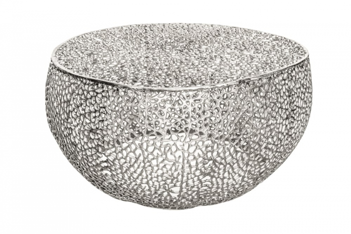 Masuta de cafea Leaf din aluminiu argintiu [1]