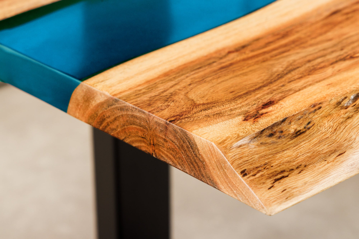 Masuta de cafea LIQUID din lemn de salcam, 110 cm [6]