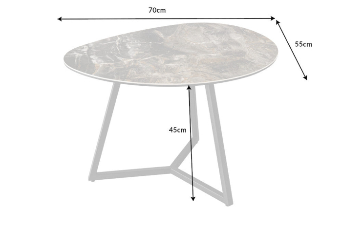 Masuta de cafea MARVELOUS din ceramica, 70 cm [8]