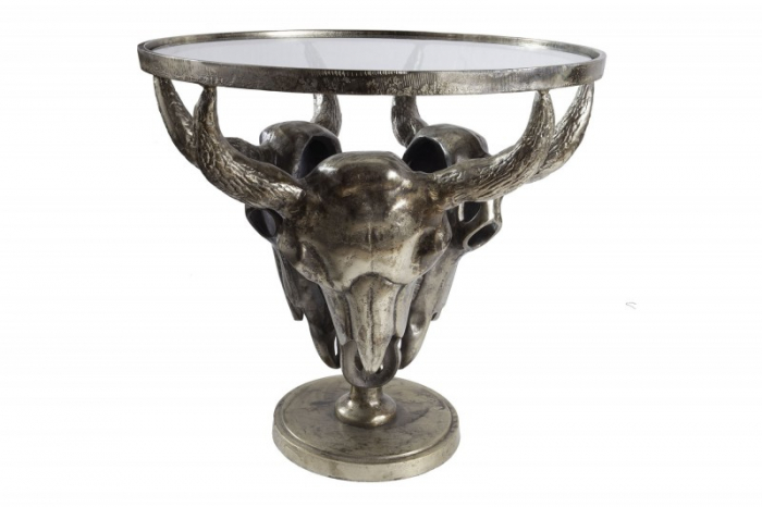 Masuta de cafea MATADOR, de taur din bronz cu blat din sticla [1]